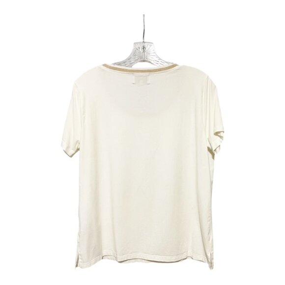 Leo & Ungo Paris Size 4 Oversized White Sparkle Gold Cardigan Set EUC - Picture 9 of 12